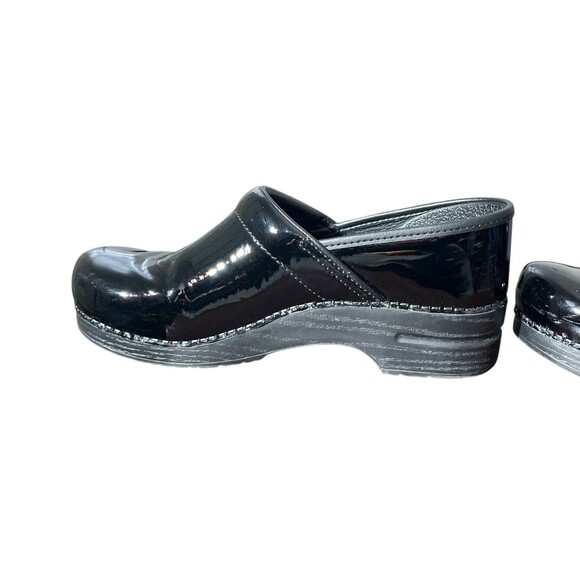 Dansko Professional Unisex Clogs Black Patent Leather Work Shiny EU Sz 43 Nurse - Picture 11 of 14